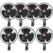 Kit 7 Mini Ventilador Veicular Carro Ônibus Caminhão De 20cm