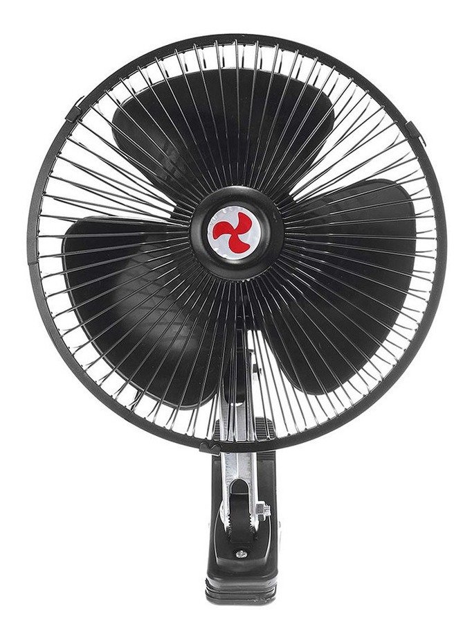 Kit 7 Mini Ventilador Veicular Carro Ônibus Caminhão De 20cm