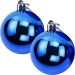Kit 8 Bolas Azul Lisa Decoração Natalino Árvore Natal 60mm