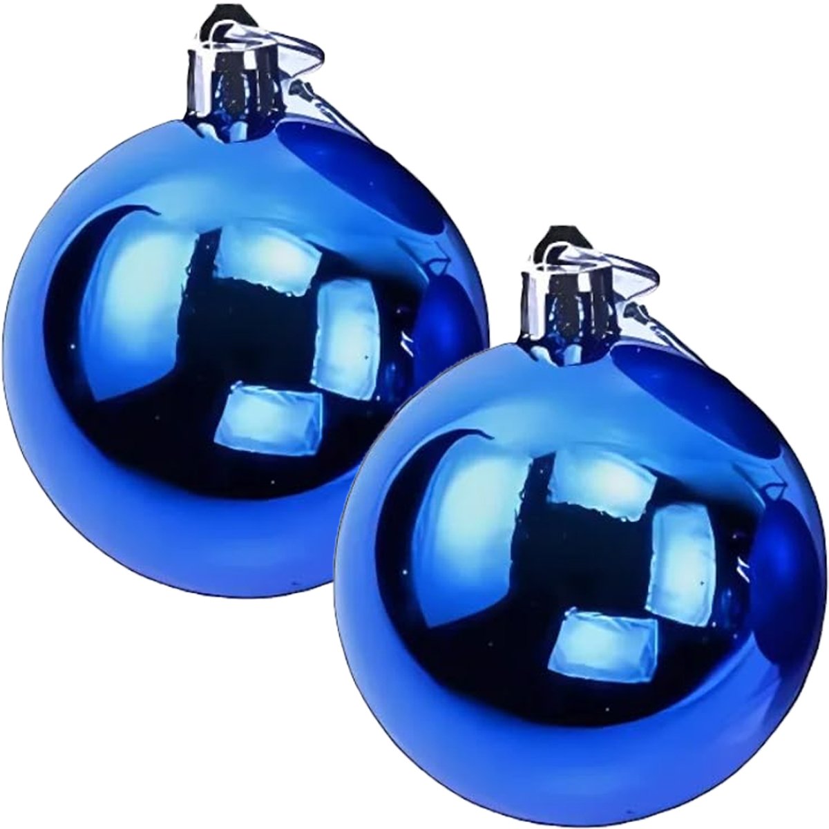 Kit 8 Bolas Azul Lisa Decoração Natalino Árvore Natal 60mm