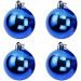 Kit 8 Bolas Azul Lisa Decoração Natalino Árvore Natal 60mm