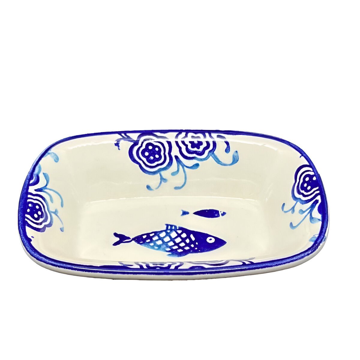 Kit 8 Petisqueiras Travessa Bowl Pequena Peixe Oceano 100ml