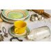Kit 8 Pratos Sobremesa Floreal Bilro Oxford® Cerâmica 20cm