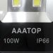 Kit 8 Refletor Led Holofote Externo Jardim Muro 100w Branco