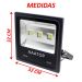 Kit 8 Refletor Led Holofote Externo Jardim Muro 150w Branco