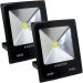 Kit 8 Refletor Led Holofote Externo Jardim Muro 50w Branco