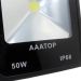 Kit 8 Refletor Led Holofote Externo Jardim Muro 50w Branco