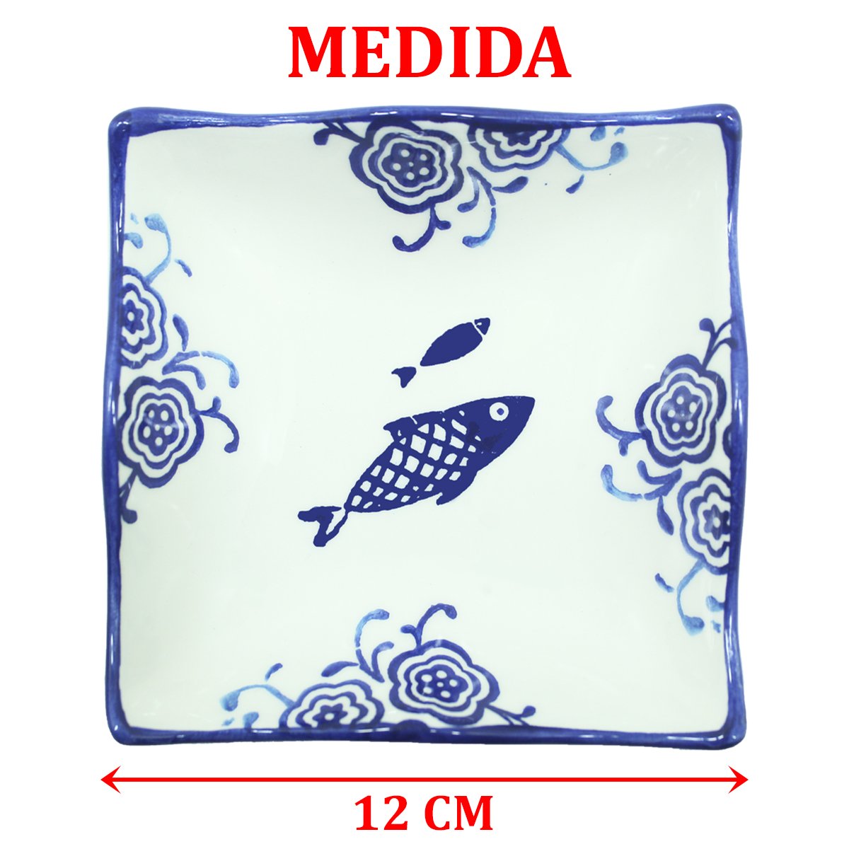 Kit 8 Tigela Sobremesa Bowl Peixe Praia Oceano Náutico 12cm
