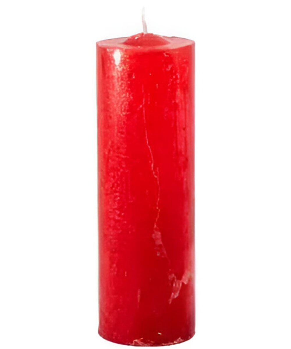 Kit 8 Velas 7 Dias Votiva Clássica Vermelha Decorativa 15cm