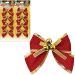 Kit 80 Laços De Bolinhas Natalino Pingentes Árvore Natal 6cm