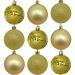 Kit 9 Bolas Enfeite Natal Árvore De Natal Flores Dourada 6cm