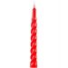 Kit 9 Vela Espiral Natalina Decoração Vermelha Torcida 20cm