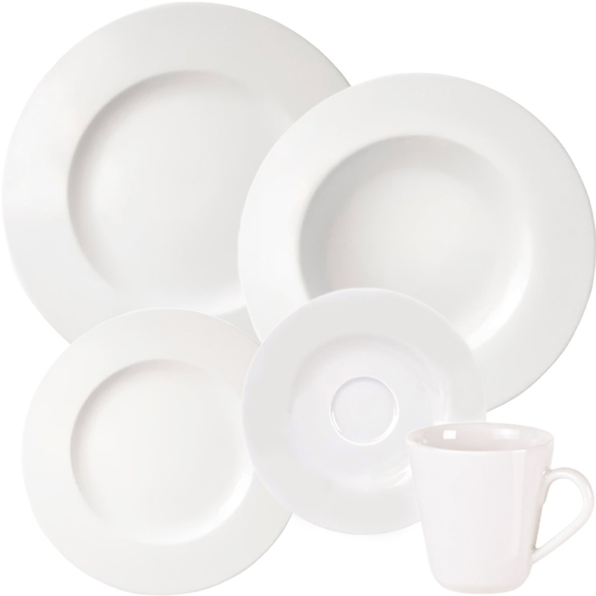Kit Aparelho De Jantar 2 Pessoas 10Pçs Aba Larga Tramontina