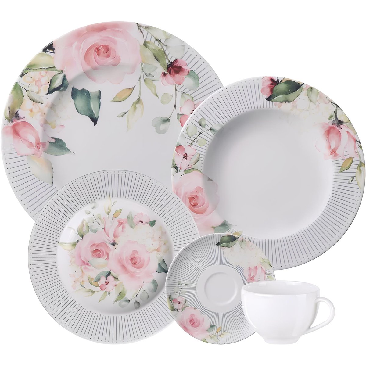 Kit Aparelho Jogo Jantar 4 Pessoas 20Pçs Ornatta Tramontina