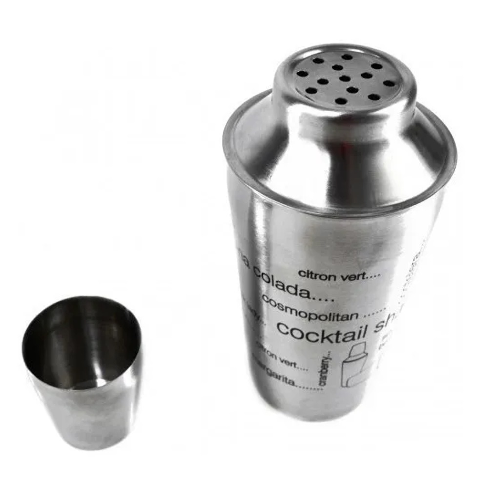 Kit Caipirinha Coqueteleira e Socador Inox 500ml 