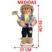 Kit Casal Espantalhos Festa Junina Fazenda Xará Sítio 50cm