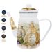 Kit Chaleira 2,5L Bule 1,2L Italy Esmaltados Indução Vintage
