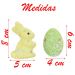 Kit Enfeites Decorativos Páscoa 9 Coelhinhos Com Ovos Decorados