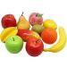 Kit Fruteira Redonda Com 12pçs Frutas Artificial Em Isopor