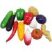 Kit Fruteira Redonda Com 12pçs Legumes Artificiais Em Isopor