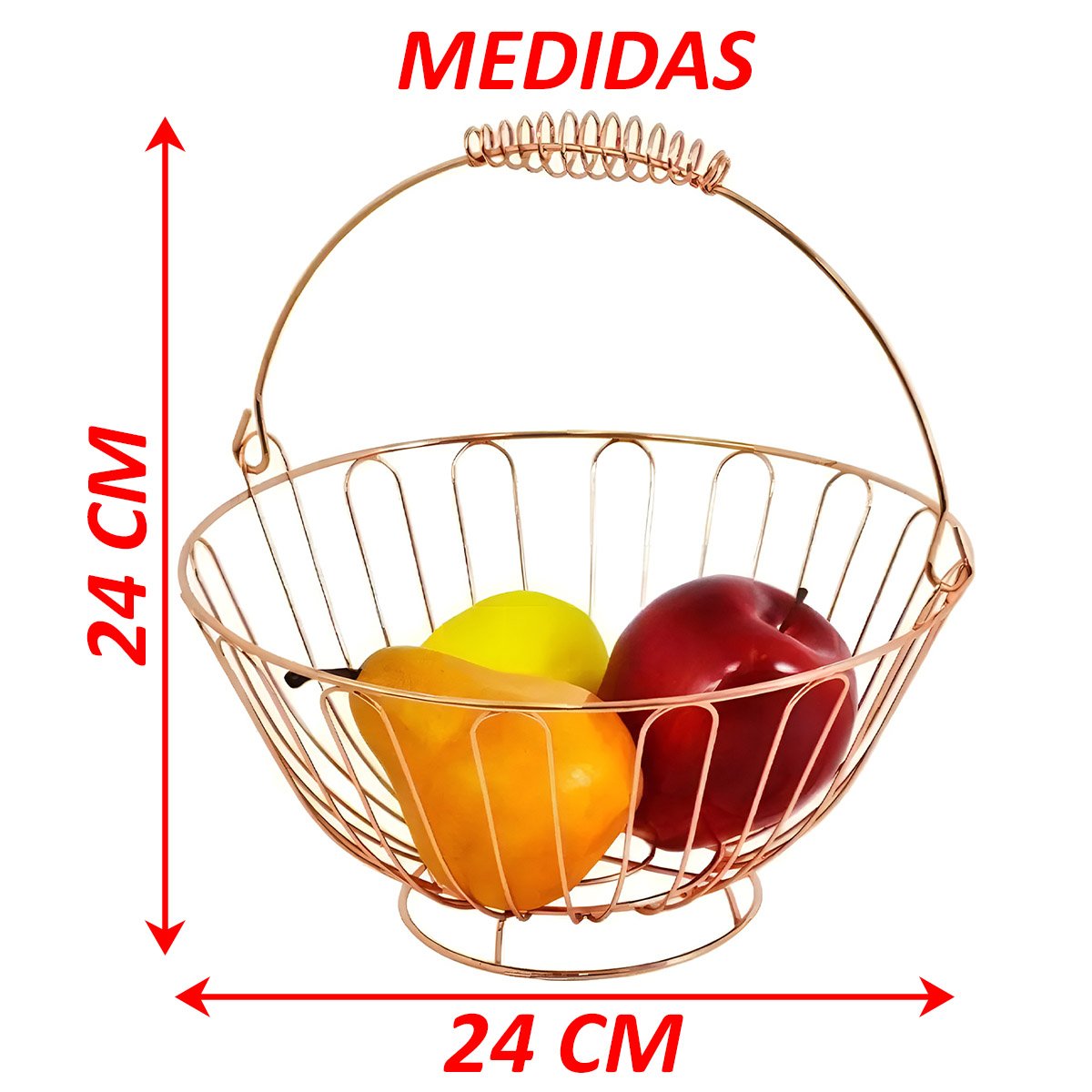 Kit Fruteira Redonda Com 12pçs Legumes Artificiais Em Isopor