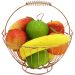Kit Fruteira Redonda Com Frutas Artificial 12pçs Em Isopor
