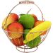 Kit Fruteira Redonda Com Frutas Artificial 12pçs Em Isopor