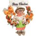 Kit Guirlanda  Espantalho Casal Festa Junina Xará Sítio 50cm