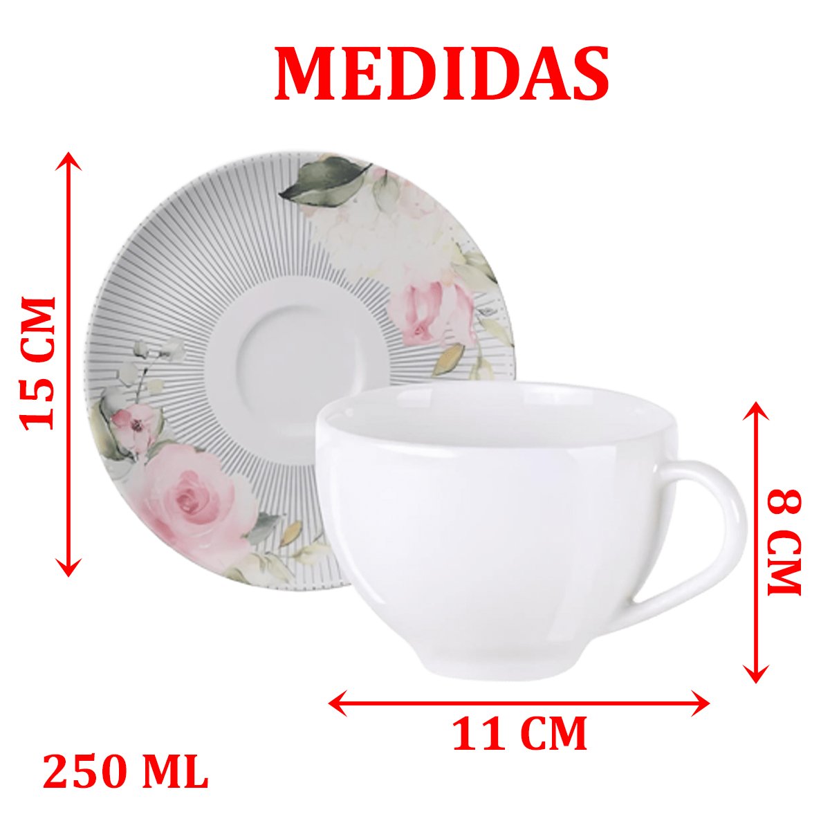 Kit Jogo Café Lanche 2 Pessoas 4Pçs Chá Ornatta Tramontina