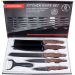 Kit Jogo De Faca Conjunto Faqueiro Cozinha Churrasco 6 Peças