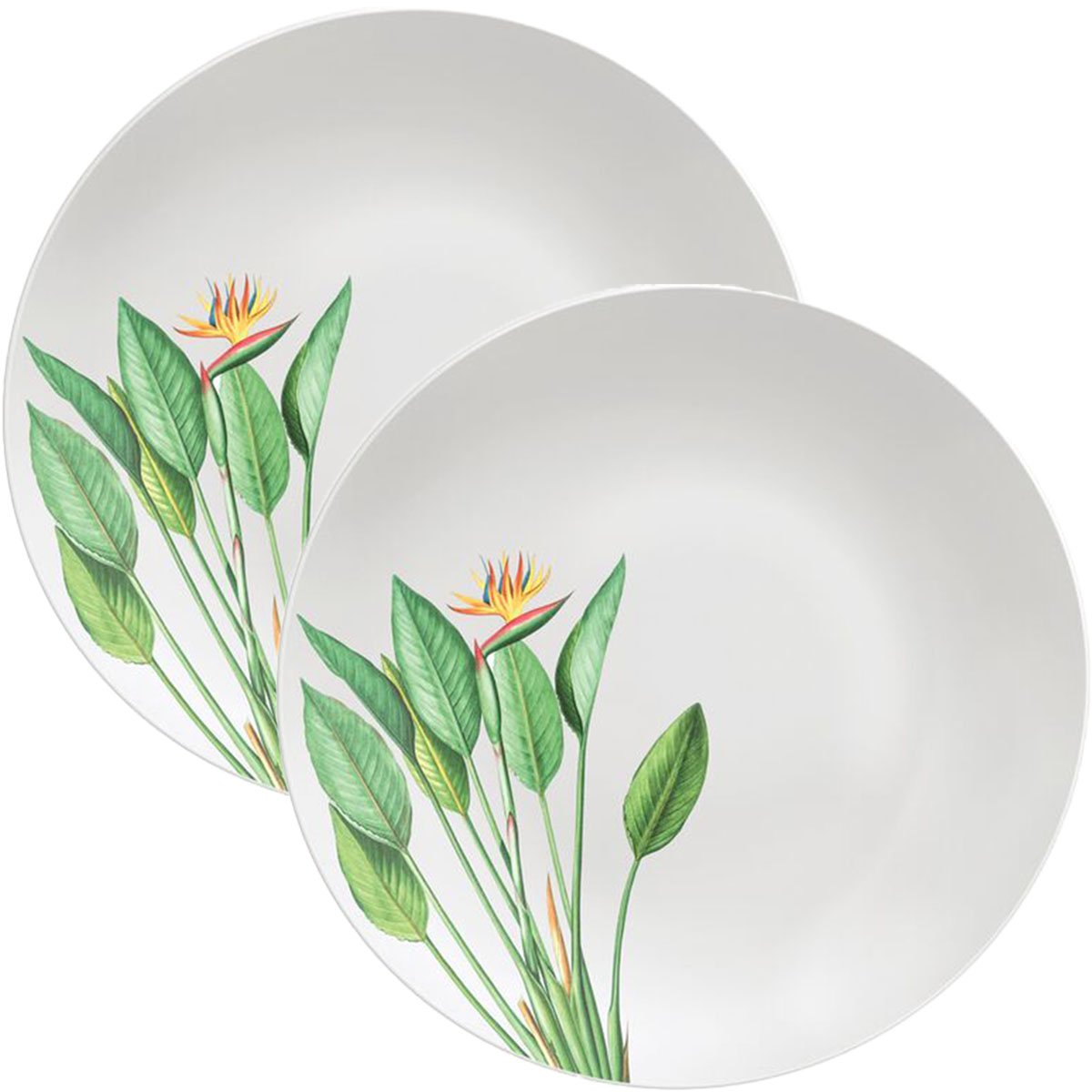 Kit Jogo De Prato Raso Jantar 8 Pessoas 8Pçs Graziela 25cm