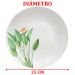 Kit Jogo De Prato Raso Jantar 8 Pessoas 8Pçs Graziela 25cm