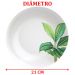 Kit Jogo De Pratos Fundo Sopa 4 Pessoas 4Pçs Graziela 21cm