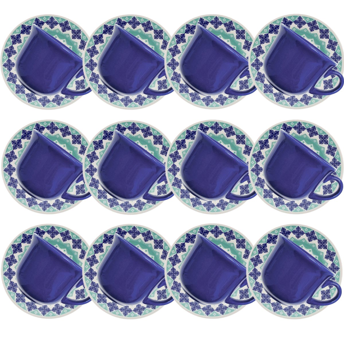 Kit Jogo De Xícaras Para 12 Pessoas Donna Lola 200ml 12 Pçs