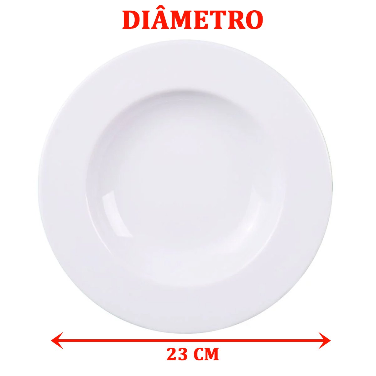 Kit Jogo Prato Fundo Lanche Tramontina Elena 4 Pessoas 4Pçs