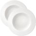 Kit Jogo Prato Fundo Sopa 10 Pessoas 10pçs Aba Larga De 23cm
