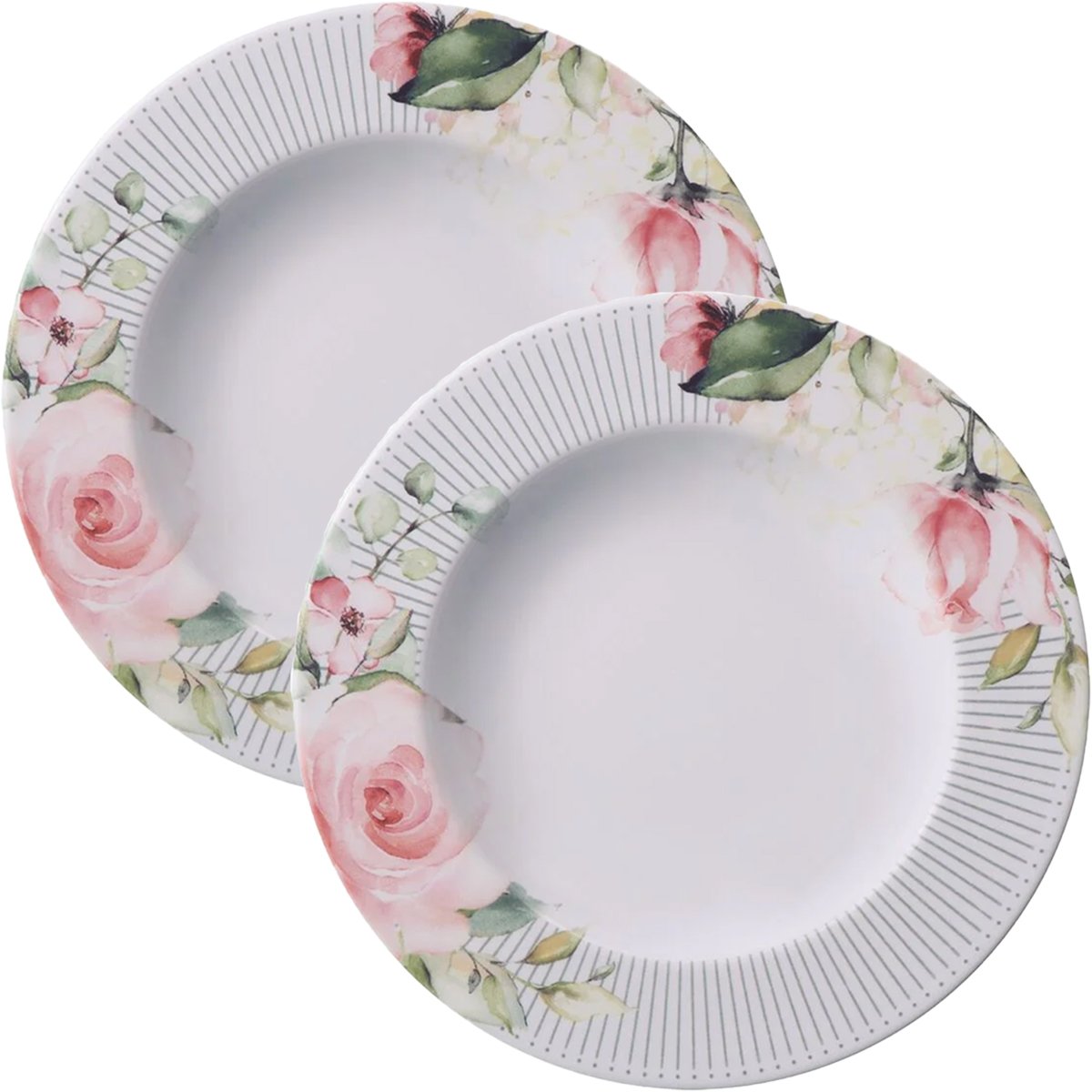 Kit Jogo Prato Fundo Sopa 4 Pessoas 4 Pçs Chá Ornatta 23cm