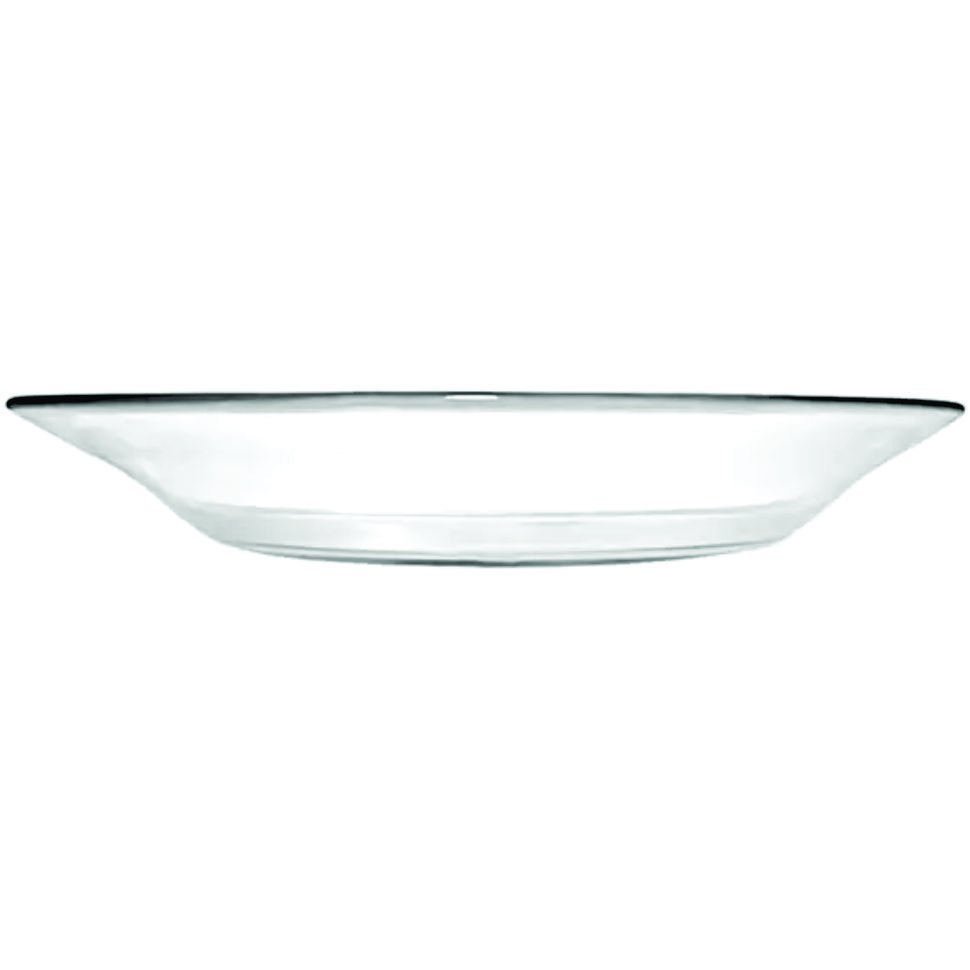 Kit Jogo Prato Fundo Sopa Transparente 6 Peças 22,5cm