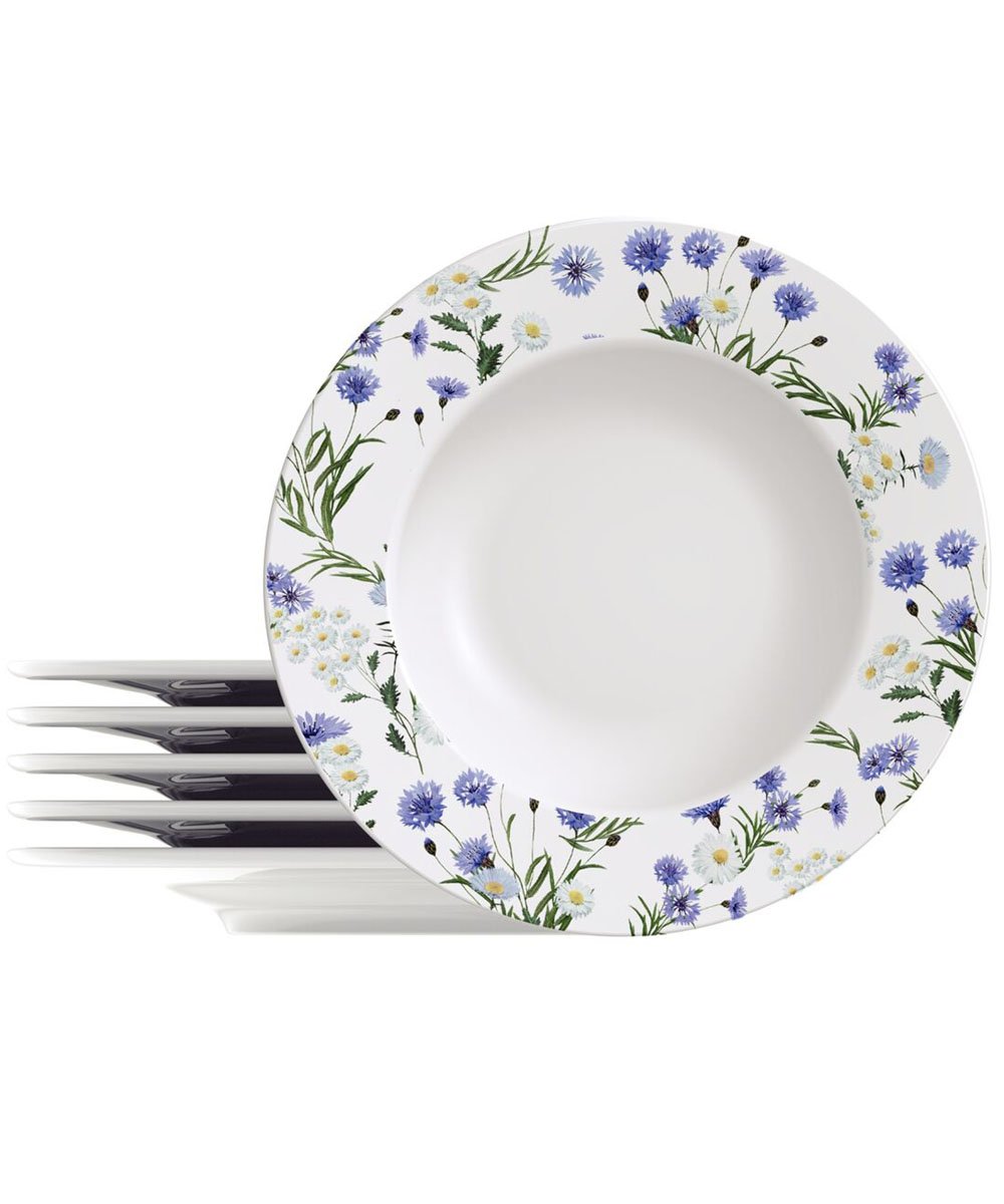 Kit Jogo Prato Raso Jantar 12 Pessoas 12Pçs Ana Alice 27,5cm