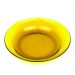 Kit Jogo Pratos Fundo Sopa Amber em Vidro 2 Peças 22,5cm