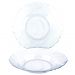 Kit Jogo Pratos Fundo Sopa Transparente 10 Peças 22,5cm