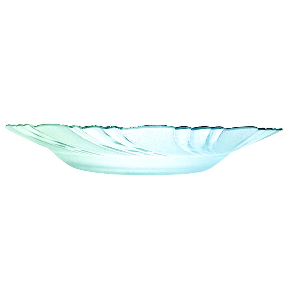 Kit Jogo Pratos Fundo Sopa Transparente 10 Peças 22,5cm