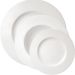 Kit Jogo Pratos Raso Fundo 12 Pessoas 24Pçs Aba Larga Branco