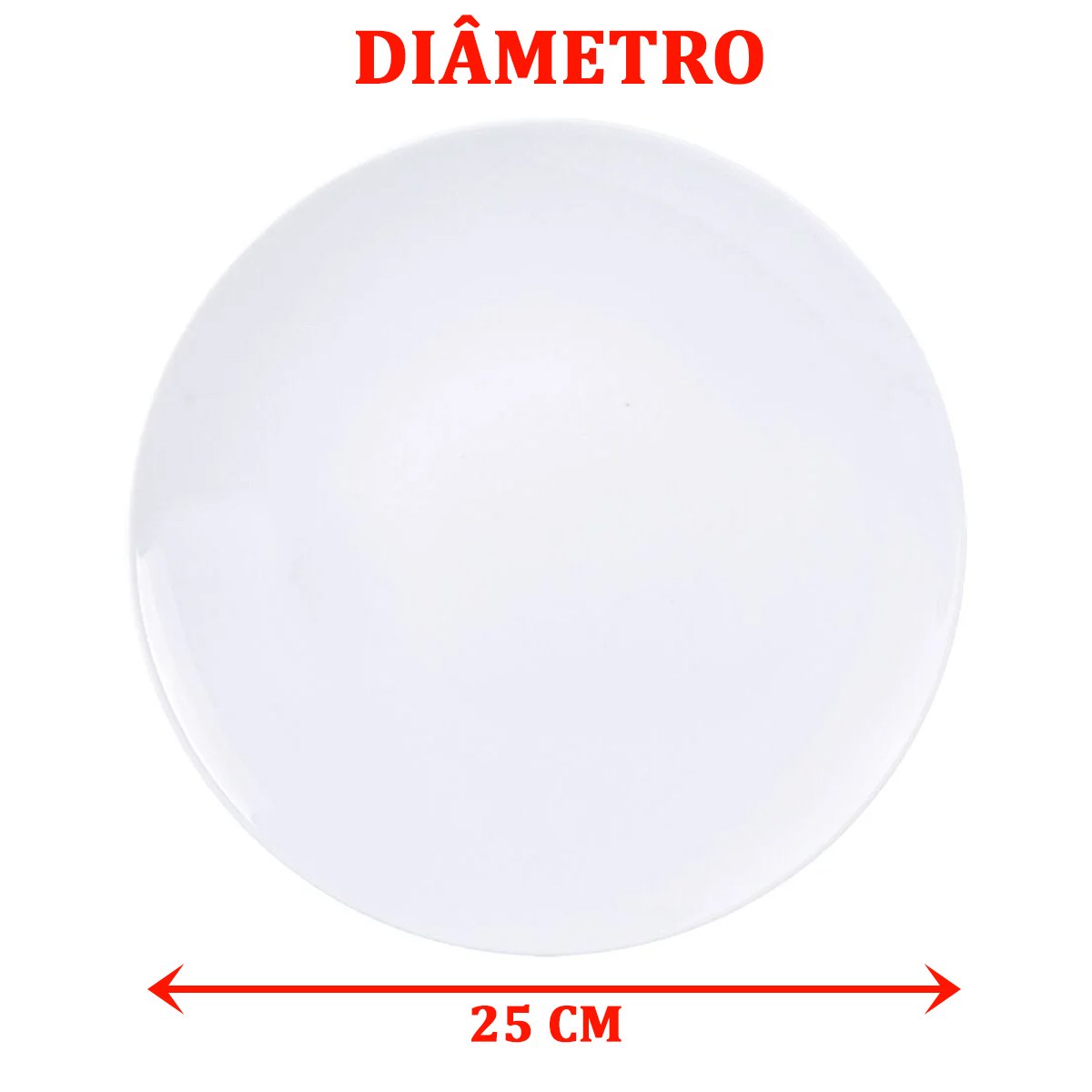 Kit Jogo Pratos Raso Jantar Tramontina Leonora 4 Peças