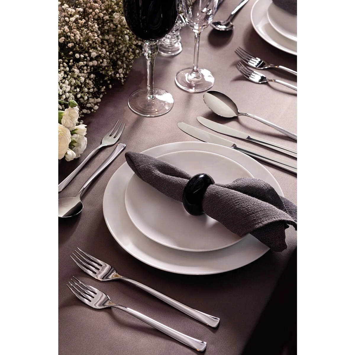 Kit Jogo Pratos Raso Jantar Tramontina Leonora 8 Peças