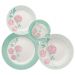 Kit Jogo Pratos Raso e Fundo P/6 Pessoas 12Pçs Oxford Bloom