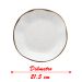 Kit Jogo Pratos Sobremesa Lanche P/10 Pessoas 10 pçs Maresia