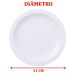Kit Jogo Pratos Sobremesa Lanche Tramontina Paola 8 Peças