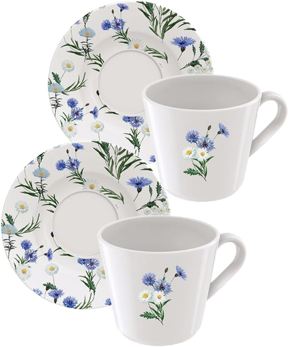 Kit Jogo Xicaras 4 Pessoas 4Pçs Tramontina Ana Alice 185ml