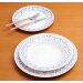 Kit Pratos Fundo Sopa 8 Pessoas 8 Peças Flamingo Ming 24cm